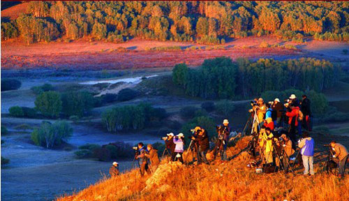 秋季承德北部坝上猎秋图赏